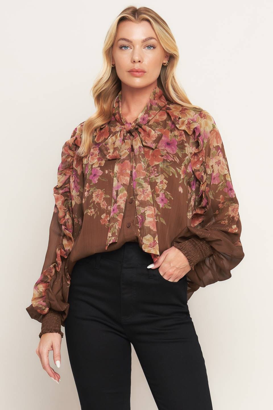 Floral Tie Top