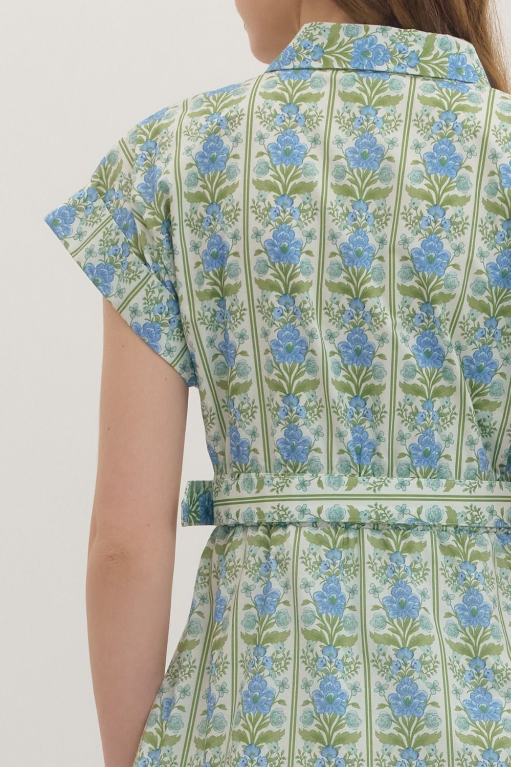 Botanical Belted Dress