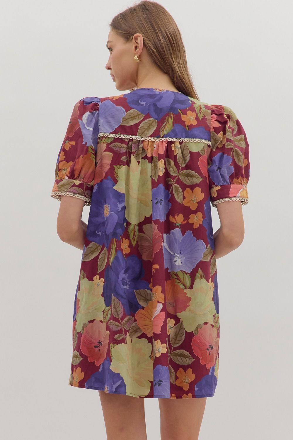 Virginia Dress - Burgundy