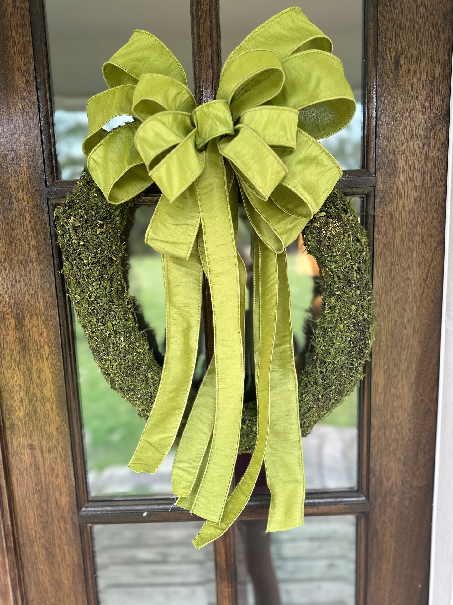 Moss Green Bow