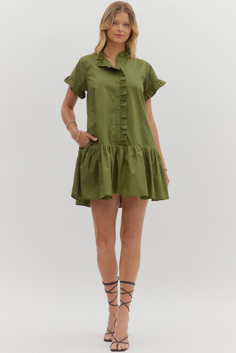 Nina Dress- Olive