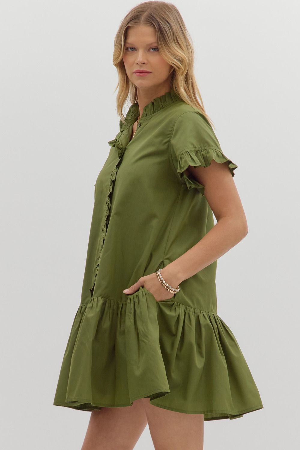 Nina Dress- Olive
