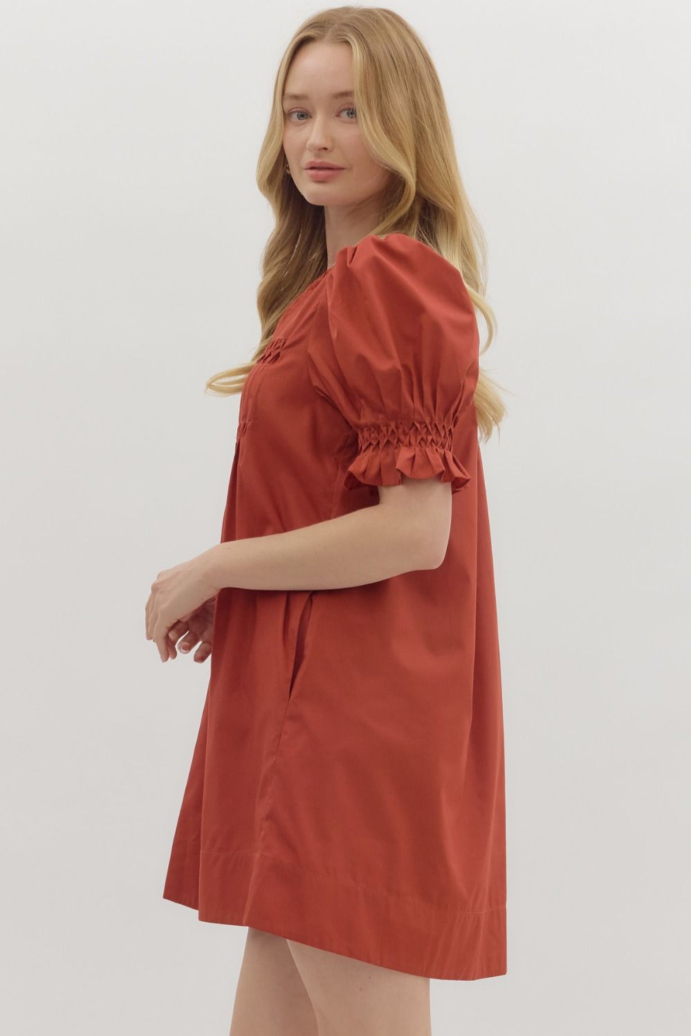 Celeste Dress- Rust