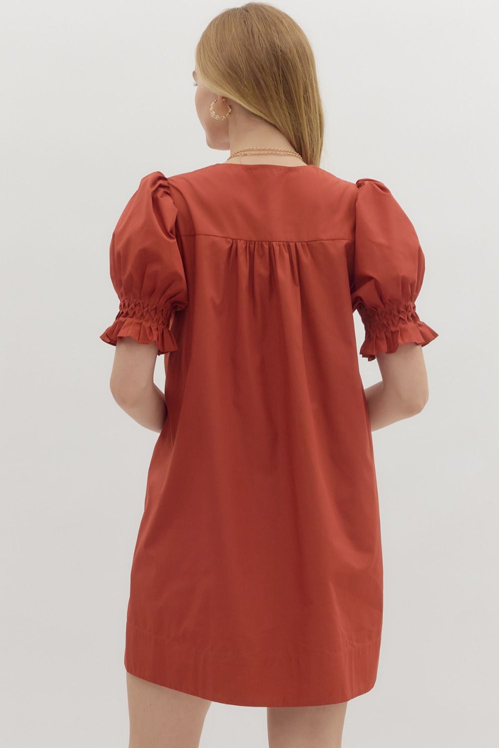 Celeste Dress- Rust