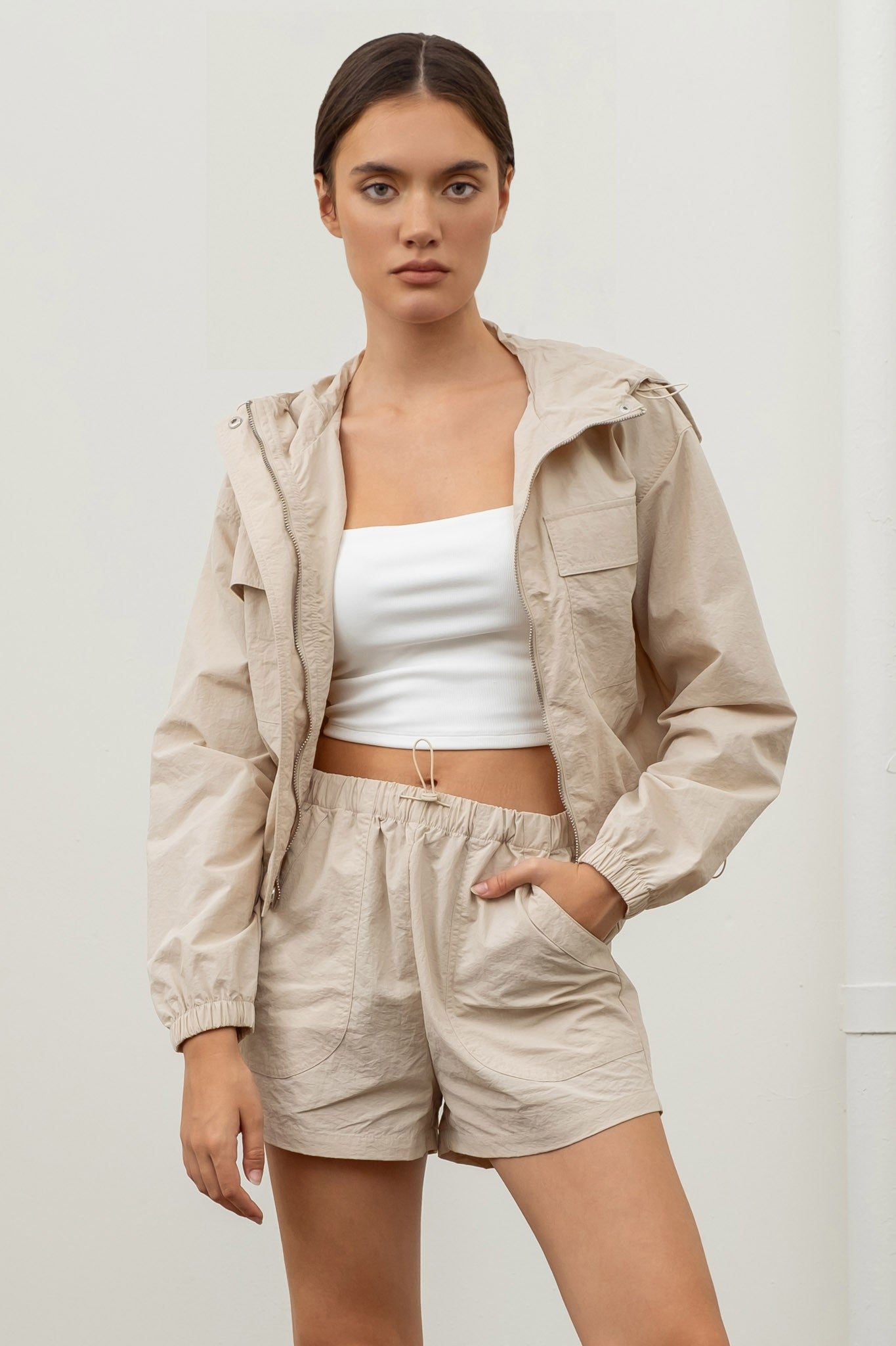 Bomber Windbreaker - Khaki