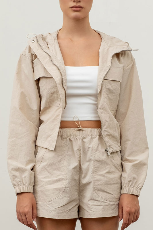 Bomber Windbreaker - Khaki