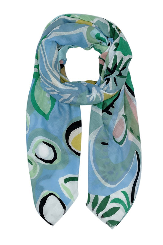 Tropical Floral- Blue