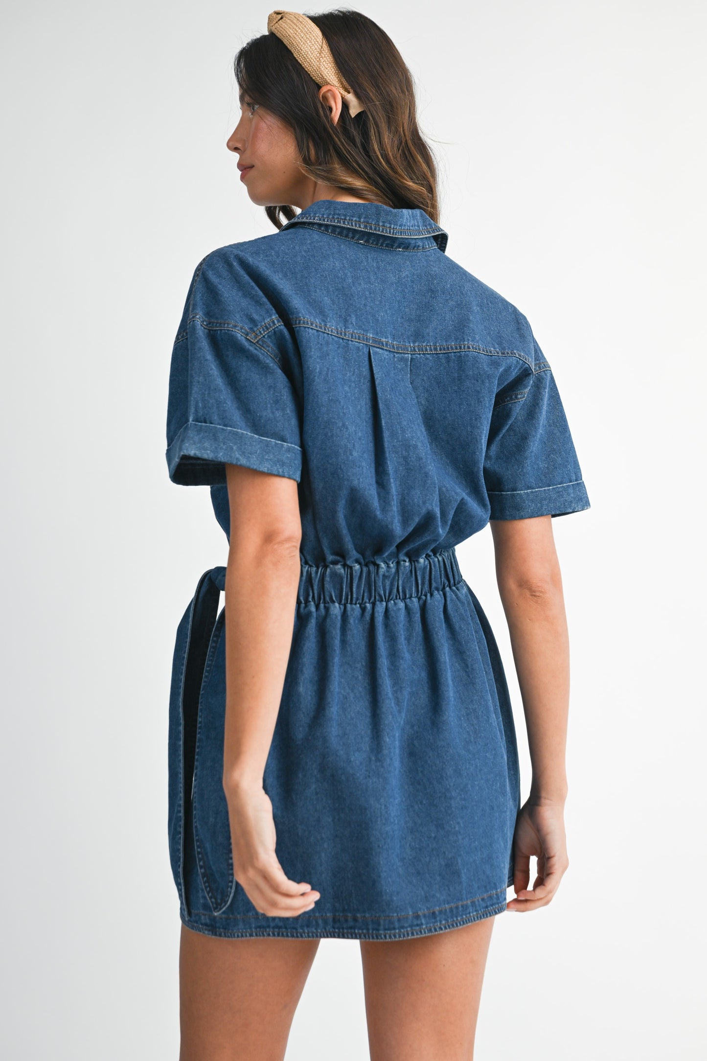 Denim Wrap Dress