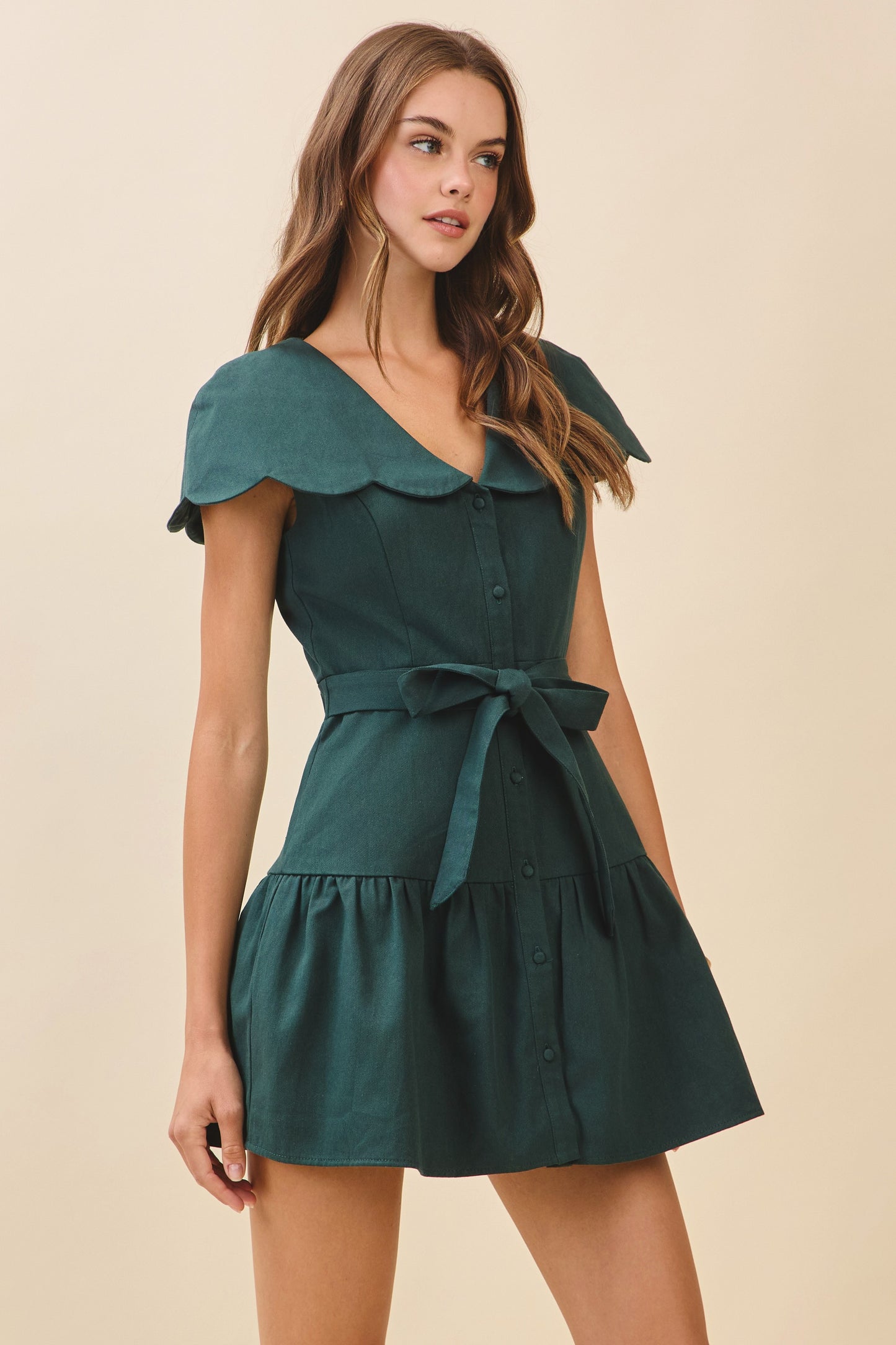 Mary Dress- Hunter Green