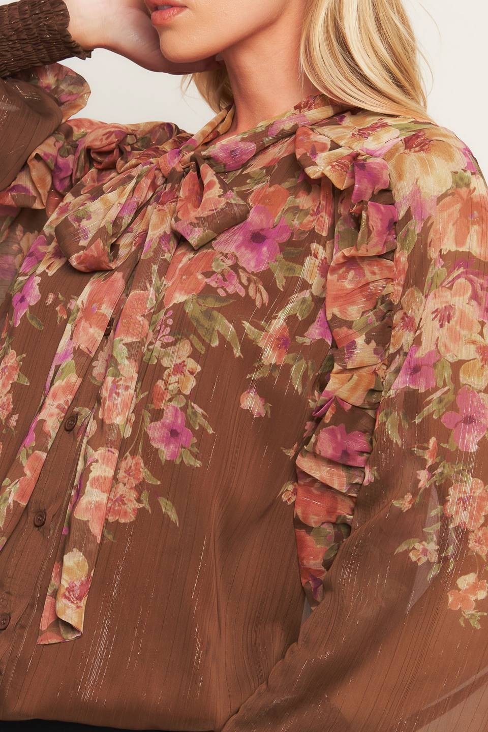 Floral Tie Top