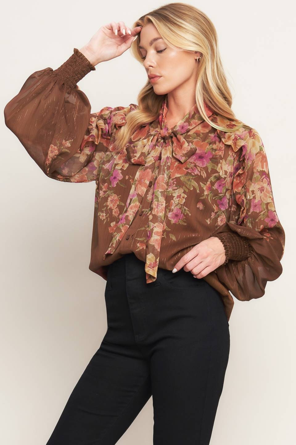 Floral Tie Top
