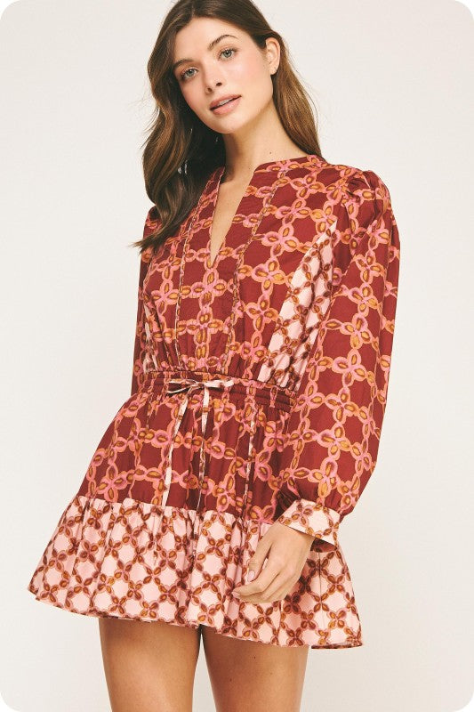Nessie Color Block Dress