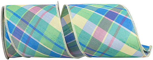 Pastel Plaid 4" bow