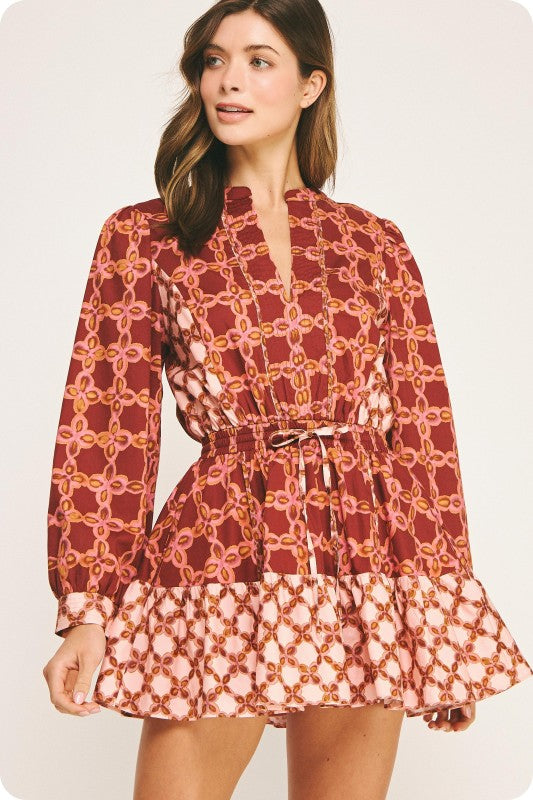 Nessie Color Block Dress