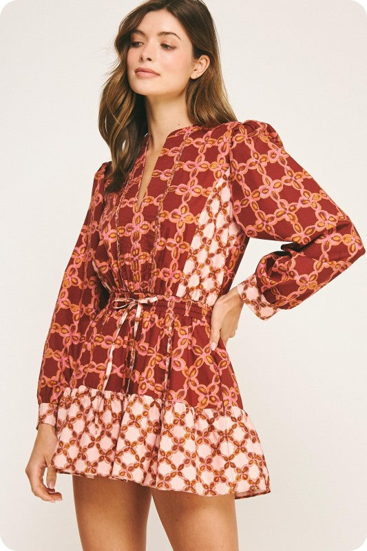 Nessie Color Block Dress