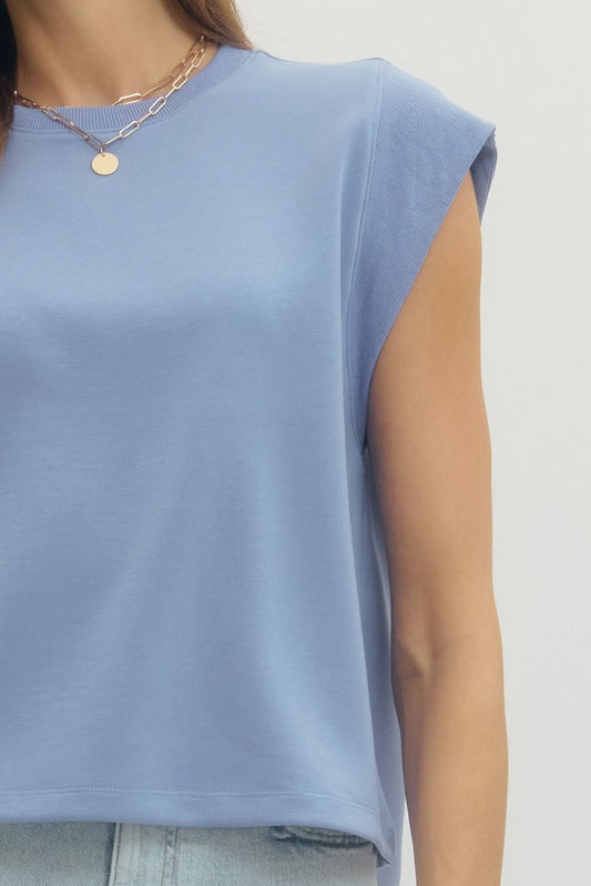 Staple Tee- Blue