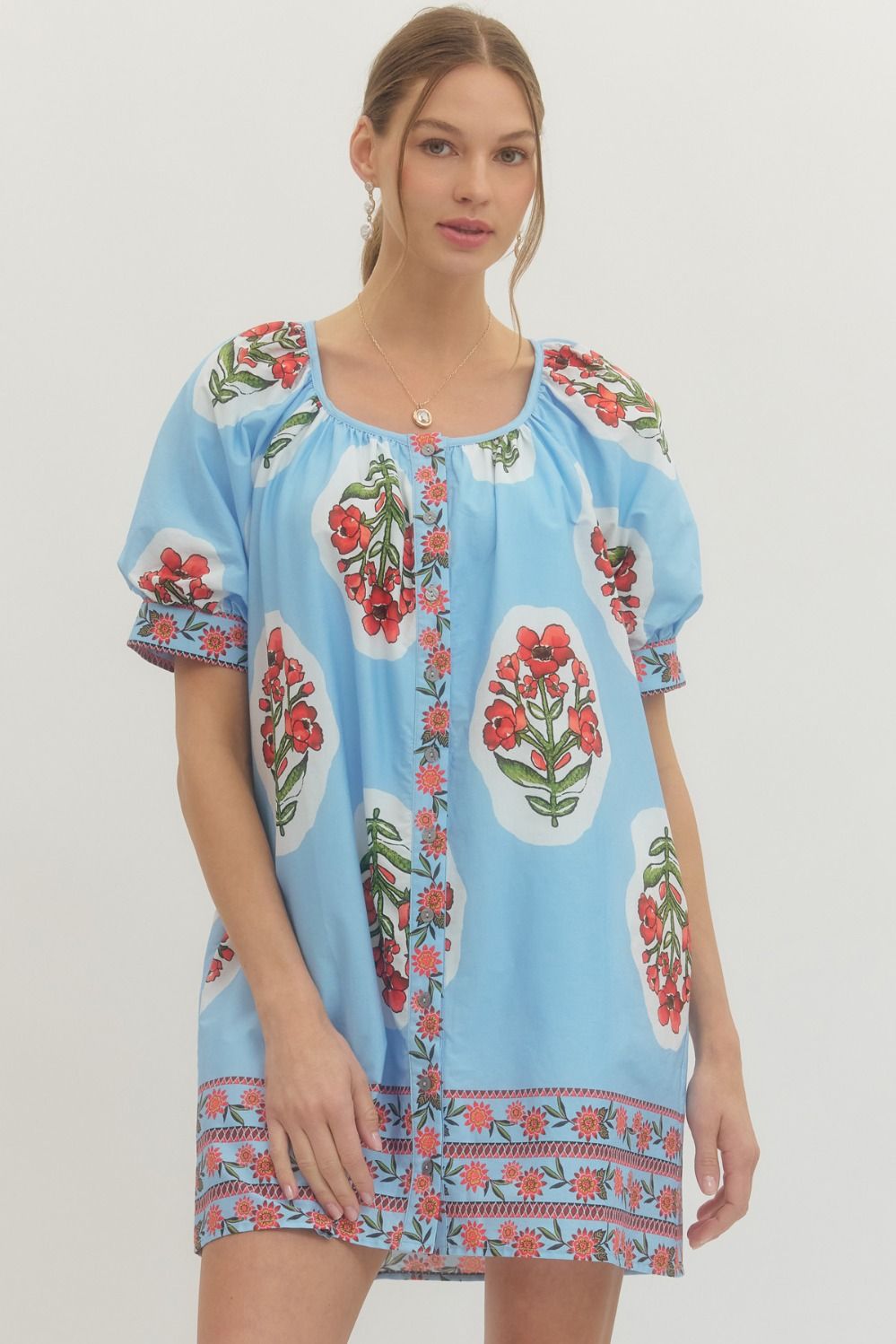 Harper Dress- Light Blue