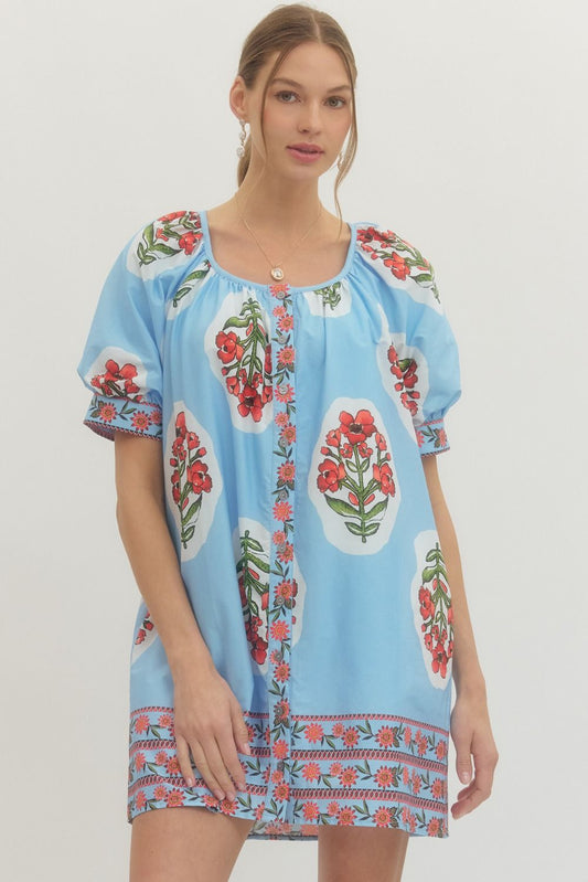 Harper Dress- Light Blue