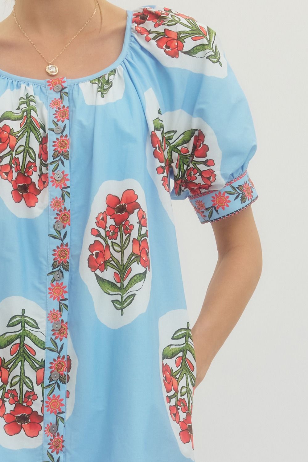 Harper Dress- Light Blue