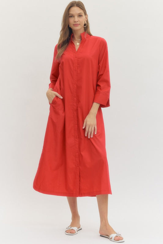 Meg Dress- Red