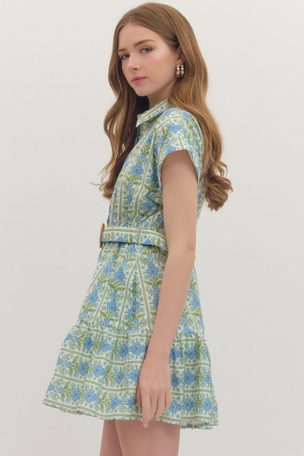 Botanical Belted Dress