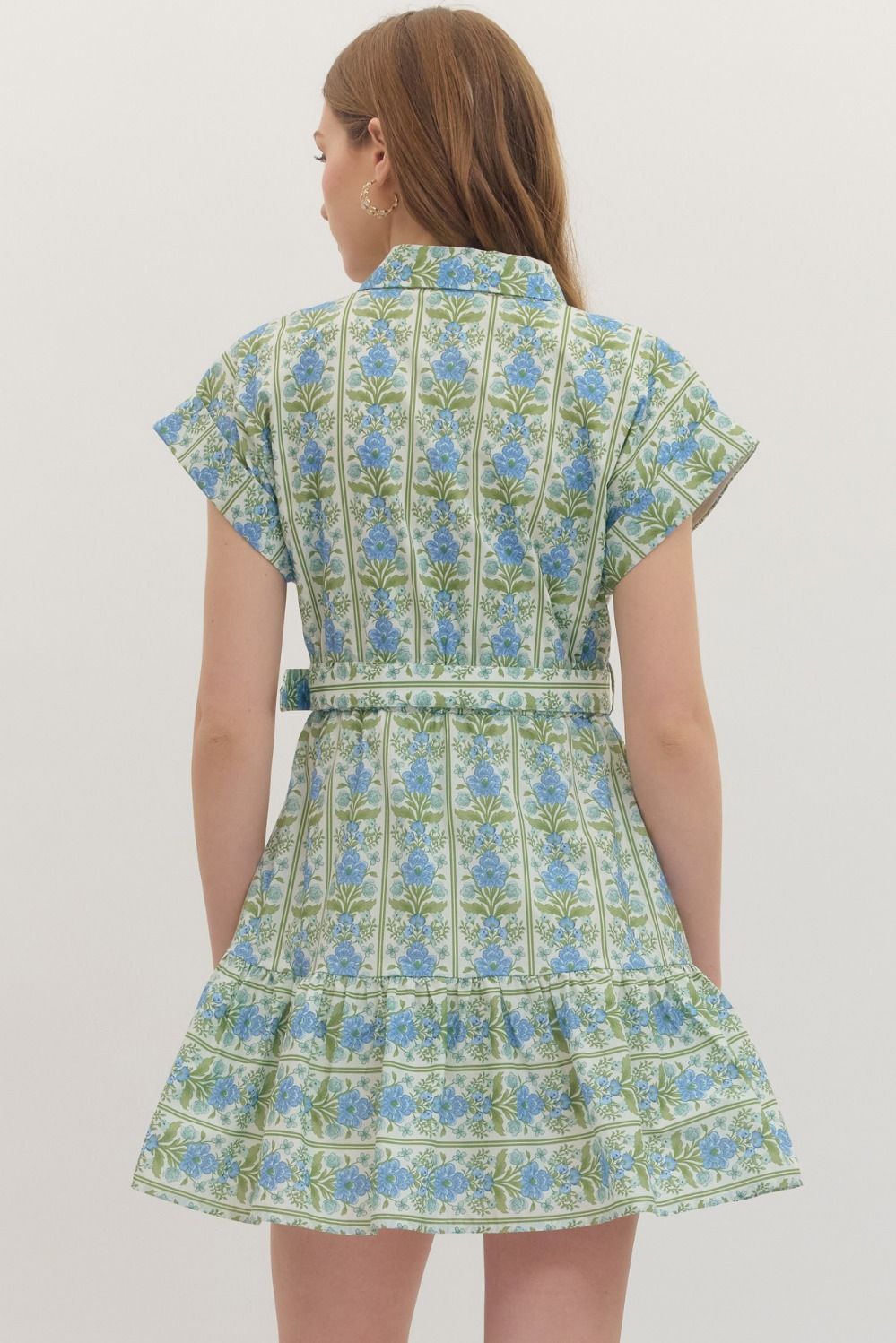 Botanical Belted Dress