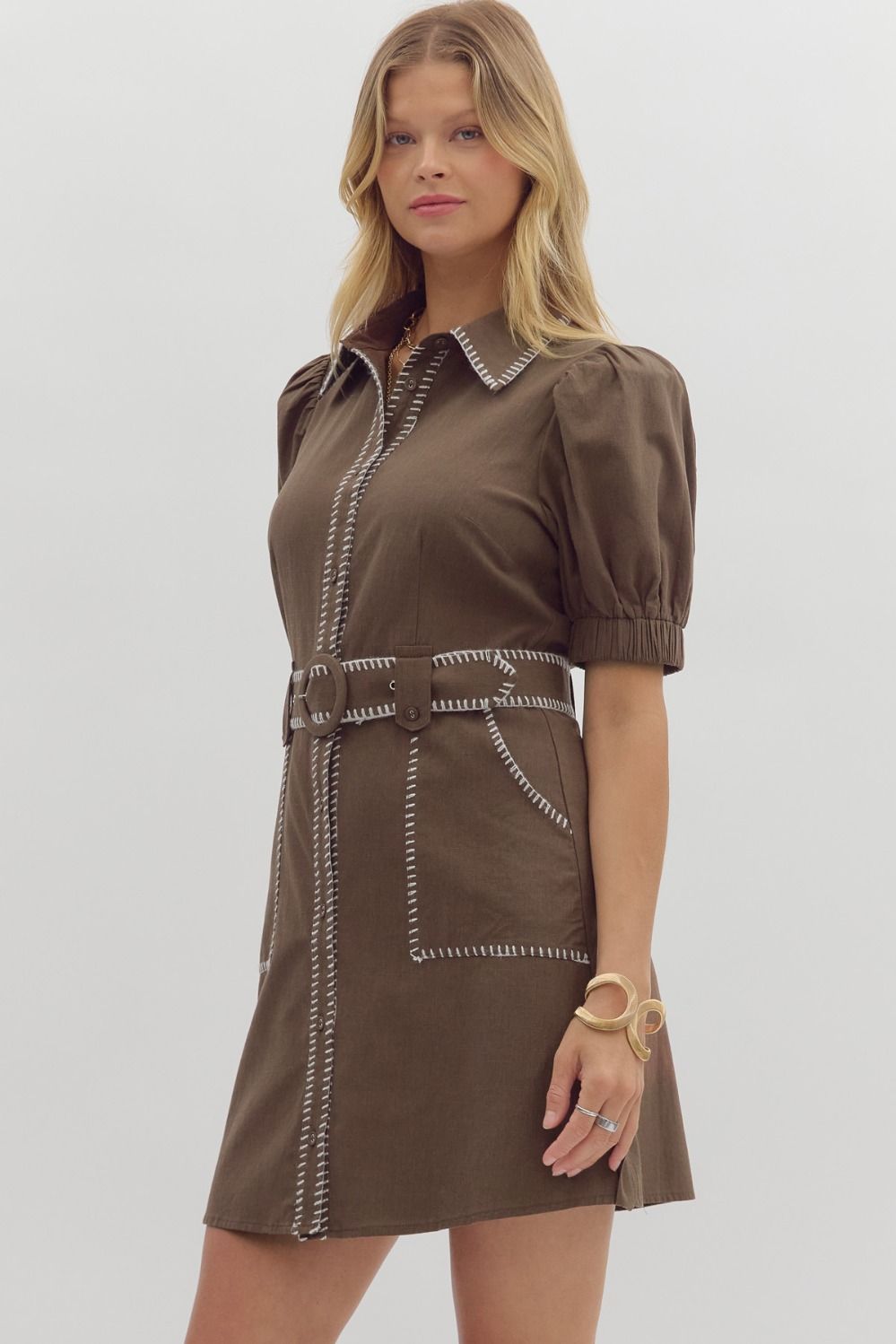 Rosie Dress- Brown