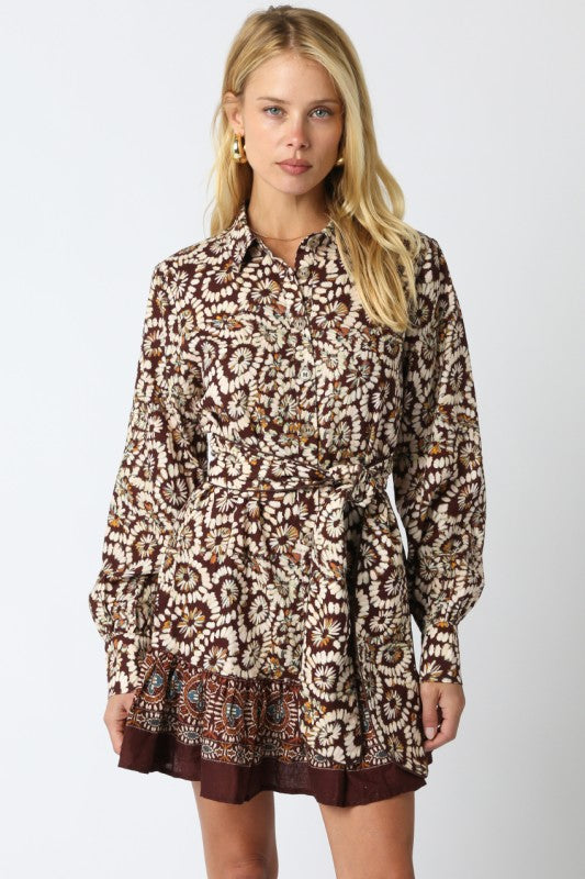 Lyda Dress Brown