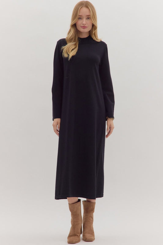 Perfect Sweater Dress- black