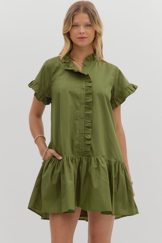 Nina Dress- Olive
