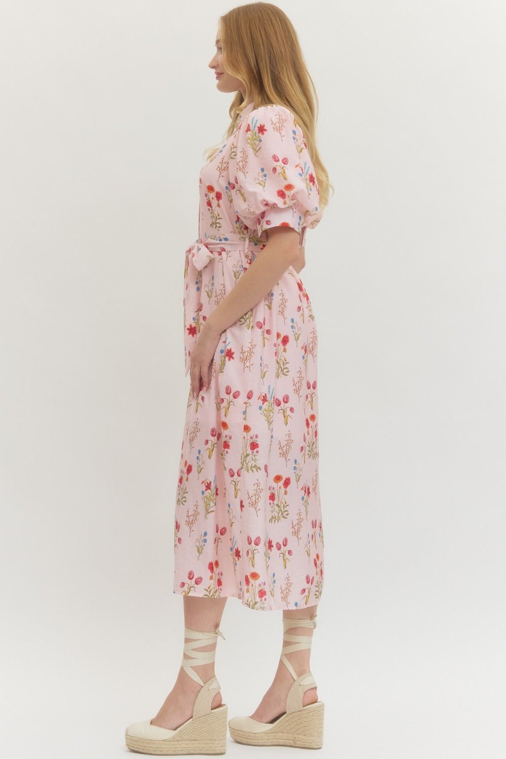 Annie Dress- Pink Floral