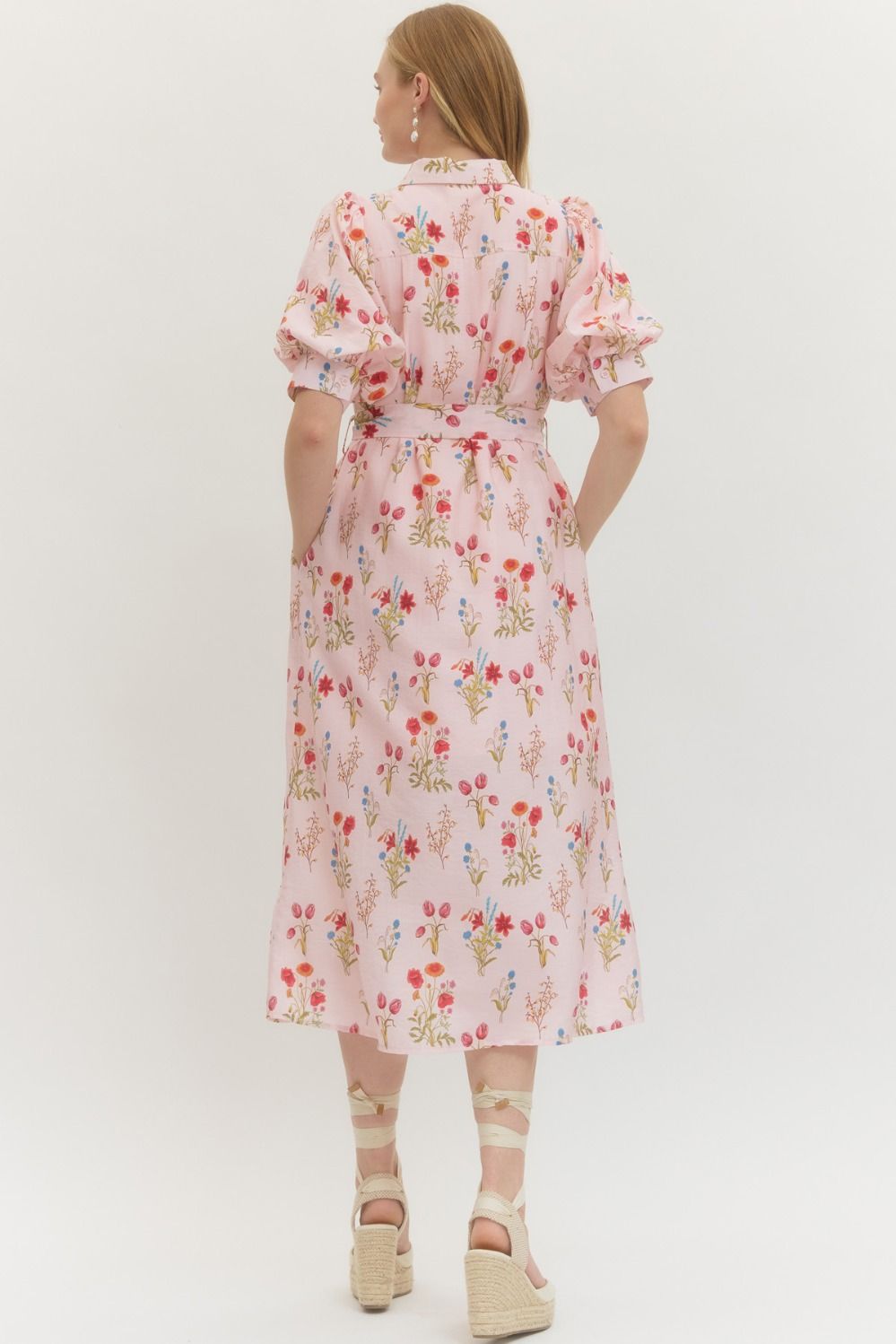 Annie Dress- Pink Floral