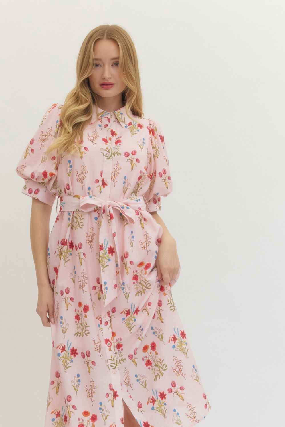 Annie Dress- Pink Floral