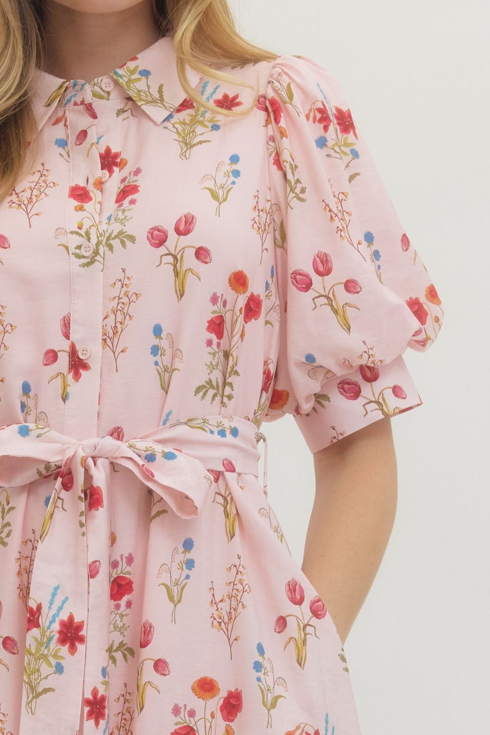 Annie Dress- Pink Floral