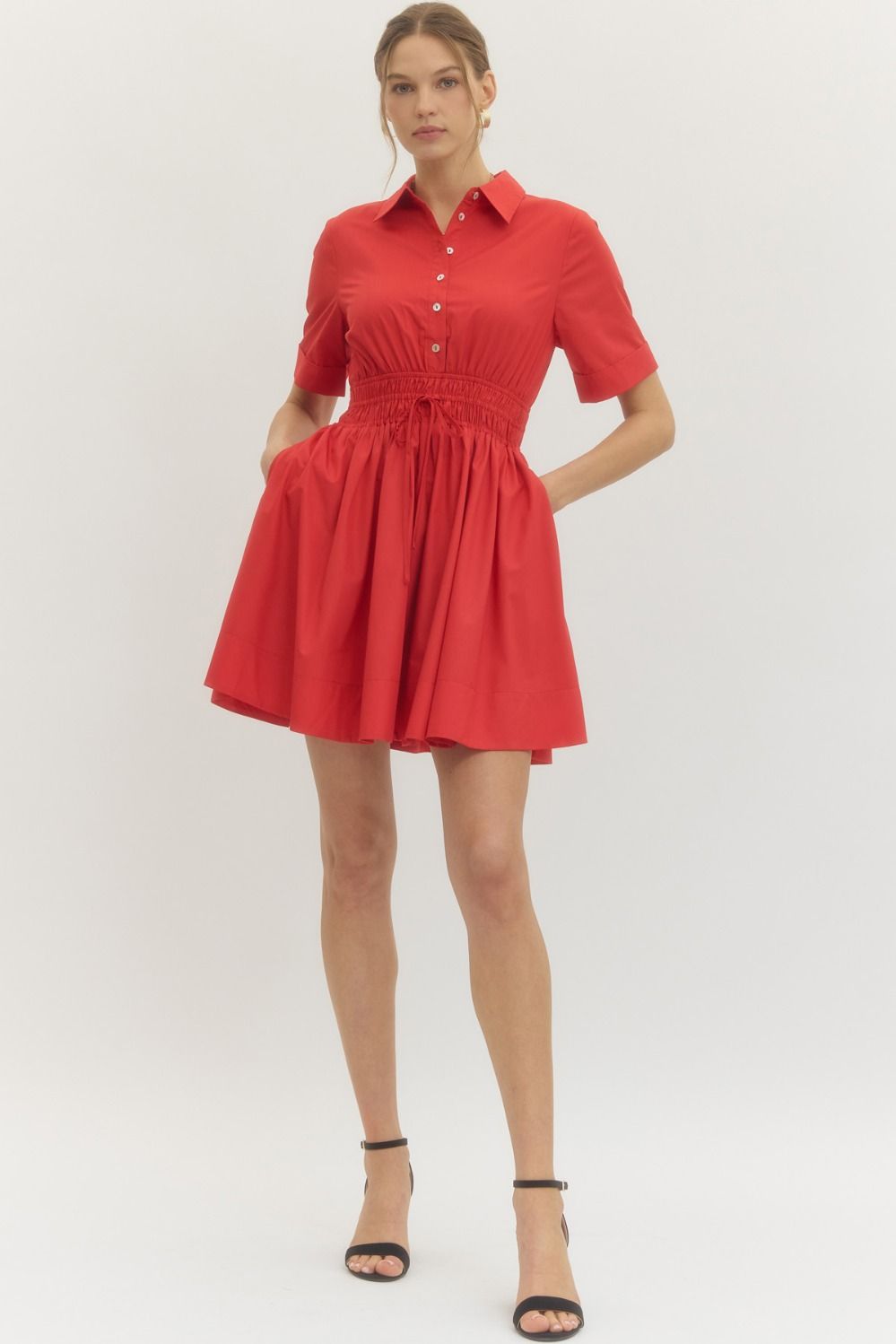 Megan Dress- Red